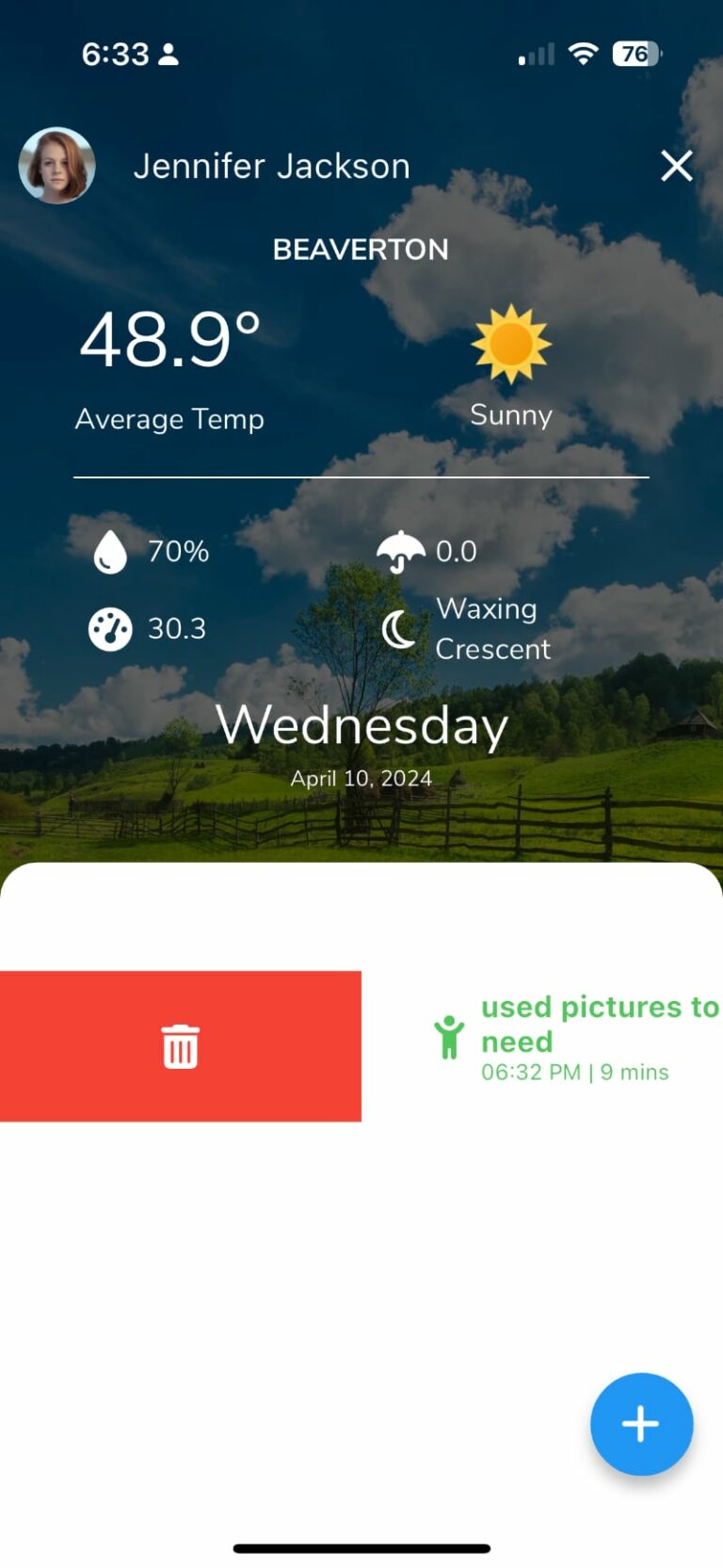 How do I delete data entered on the mobile app? | BEHCA